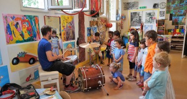 « Amy’s Minute » – Percussion Workshop with a drummer! – 1st of June 2017