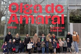 « La Minute de Véronique »/Exposition Olga de Amaral à La Fondation Cartier Pour l’Art Contemporain/ avec les MS et les GS/mardi 11 février 2025