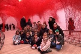 « La Minute de Véronique »/ l’exposition « The Soul Trembles » de Chiharu Shiota au Grand Palais/ avec les MS et les GS